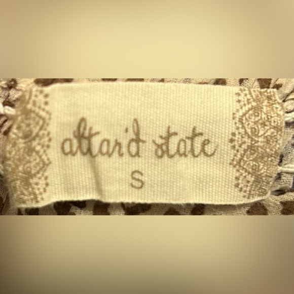 Altar'd State Animal Print Blouse - Picture 3 of 3